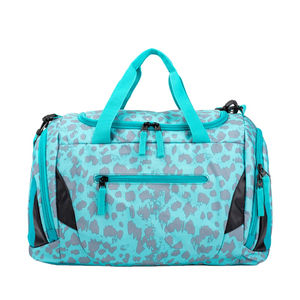 Sac de sport de voyage en toile de nylon imperméable avec impression par sublimation personnalisée pour 4 jeux, 30-40L, pour basket-ball, football, yoga et salle de sport - Product Image 3