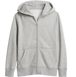 Sudadera con Capucha Lisa de Color Azul para Niños, con Cierre, Estilo Deportivo, Talla Grande - Product Image 6