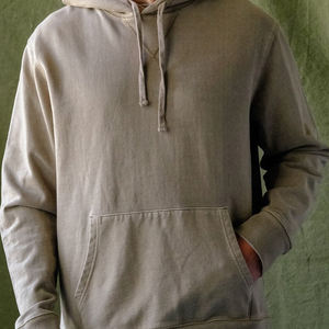 French Terry Pullover para hombres 100% sudadera de algodón con capucha casual para hombres sudaderas con capucha lavadas para hombres - Product Image 5