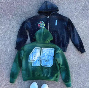 Sudadera con capucha de alta calidad para hombre 100% algodón mezclado polar invierno peso pesado sudadera colores básicos sudaderas con capucha para hombres y mujeres - Product Image 5