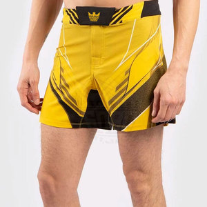 กางเกง MMA สำหรับผู้ชาย ผลิตในปากีสถาน รับทำโลโก้ตามสั่ง แห้งเร็ว น้ำหนักเบา ระบายอากาศได้ดี คุณภาพสูง สีตัดกัน บริการ OEM - Product Image 3