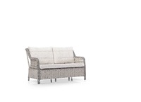 Ensemble de 4 pièces de table et chaises de jardin en rotin KUGU KAPADOKYA MINI moderne, fabriqué en Turquie, avec structure en aluminium, non pliable, pour hôtel et extérieur