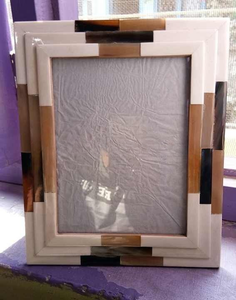 Marcos de fotos de cuerno hechos a mano de primera calidad Marcos DE FOTOS decorativos con estilo para el hogar Oficina Regalo Elegante pantalla de mesa - Product Image 4