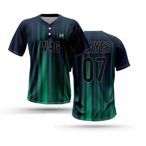 Camiseta de Béisbol Personalizada para Hombre, 2 Botones, Transpirable, Absorbe la Humedad, Talla Grande, Cuello en V, Nombres de Equipos Personalizados, Camisetas de Softbol Personalizadas - Product Image 3