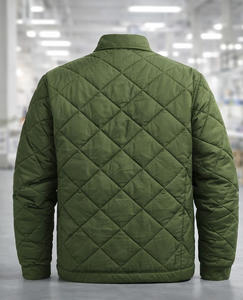 Veste matelassée en diamant pour homme, OEM ODM, logo personnalisé, veste de travail légère et isolée, fabricant de marque privée, fournisseur - Product Image 4
