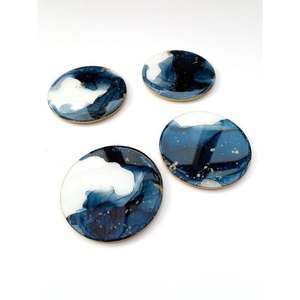 Posavasos de resina de estilo europeo ecológicos únicos, diseño Chapado en Color Premium personalizable para restaurantes planos, hoteles, cenas - Product Image 3