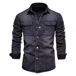 100% coton élégant décontracté Denim veste de qualité supérieure personnalisé Jeans veste nouvelle veste en gros délavé pour les hommes - Product Image 1