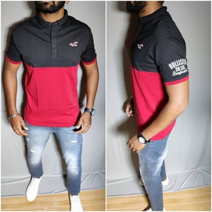 T Shirt for <b>Men</b> 100% SUPIMA Cotton <b>Polo</b> T-shirt 250gsm for <b>Men</b> Small MOQ Customization Logo <b>black</b> Color - Product Image 1