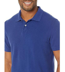 Fabricante profesional de camisetas de punto de algodón orgánico gimnasio Fitness entrenamiento ropa de entrenamiento Turn Down Collar ropa de tenis camisa - Product Image 4