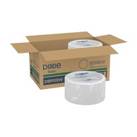 Piring Kertas Ringan Dixie Basic 8.5 Inch Putih 125/Pak 4 Pak/Karton 500 Piring (DBP09W)