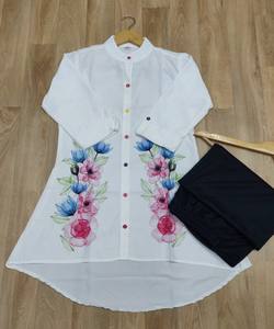 DERNIER TOP IMPRIMÉ NUMÉRIQUE EN POLY RAYON AVEC PALAZZO CASUAL WEAR PRIX DE GROS VÊTEMENT ETHNIQUE - Product Image 2