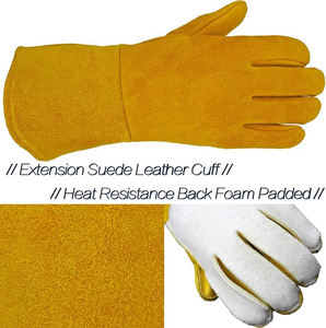 Guantes de soldadura: cuero de piel de venado reforzado, agarre extra Suave, resistente para MIG,TIG, soldadura - Product Image 3