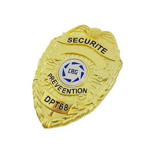 Insignia de Seguridad Metálica Personalizada 2D 3D, Pin de Esmalte Suave con Troquelado, Impresión y Logotipo Personalizado, Electrochapado para Regalo - Product Image 3