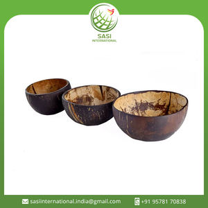 Cuencos redondos de cáscara de coco Natural 100%, vajilla hecha a mano para frutas, Colección Premium de cuencos de coco - Product Image 2