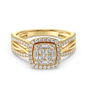 แหวนหมั้นทรงวินเทจแบบ Halo - Product Image 1