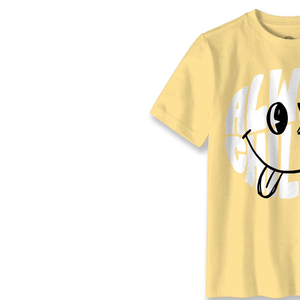 Camiseta Amarilla de Manga Corta para Hombre con Estampado Frontal Sólido, Cuello Alto Informal, Corte Holgado, Algodón Jersey de Secado Rápido - Product Image 2