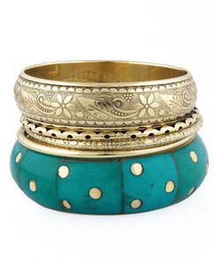 Brazalete de Estilo Vintage, Tendencia Multicolor, Hecho a Mano, con Toque Antiguo, Diseño Natural, Pulido Brillante - Product Image 2