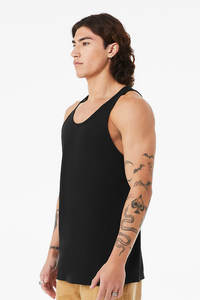 Camiseta sin Mangas de Jersey para Mujer Bella Canvas (3480), Camisetas sin Mangas de Algodón Unisex, Precio al por Mayor, Camisetas sin Mangas con Cuello Redondo - Product Image 2