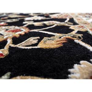 Tapis en laine et viscose tufté à la main Kasbah gris et noir, motif floral, pour salon, chambre à coucher, rectangulaire 4m, épaisseur 10mm - Top-1517 - Product Image 3