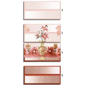 Azulejos de pared de cerámica de 12x24 más demandados, azulejos esmaltados interiores con patrón de flores de baño de 300x600mm brillantes digitales de 30x60cm - Product Image 3