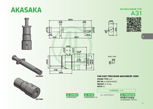 Nouveau pour moteur diesel marin AKASAKA A31 MATSUI MA32, piston et cylindre de marque taïwanaise - Product Image 5