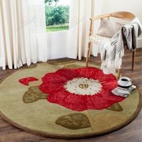Floral intérieur extérieur Accent tapis tapis MatArea tapis pour salle à manger salon cuisine dessin