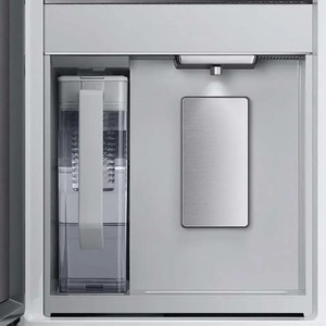 A medida 29 Cu. Pie. Refrigerador inteligente de puerta francesa de 4 puertas con concentrador familiar-Vidrio de carbón/Acero inoxidable - Product Image 6