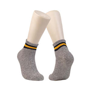 Stylish Crew Cut Athletic <b>Socks</b> for <b>Men</b> with Soft <b>Ribbed</b> Texture Ideal for Outdoor Sports Running Gym and Daily Comfort - Product Image 1