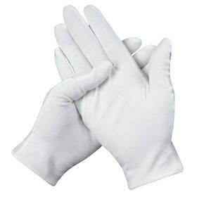 Gants en coton tricotés à doigts complets pour hommes et femmes, régalia maçonnique artisanale, broderie personnalisée, coton écologique et durable - Product Image 2
