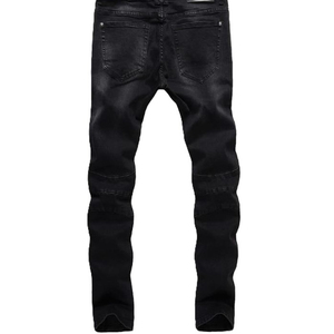 Customized Ripped <b>Biker</b> <b>Jean</b> Pants for <b>Men</b> Slim Fit High Quality Distressed <b>Biker</b> <b>Jean</b> Pants Available in Different Color - Product Image 5