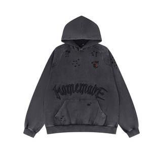 Sweat-shirts à broderies usées, prix de gros, service OEM, best-sellers - Product Image 1