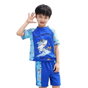 Haute-artisanat meilleure qualité hommes adolescents pantalons de natation 2 pièces ensemble Fitness maillots de bain en Nylon Spandex imperméable séchage rapide - Product Image 4