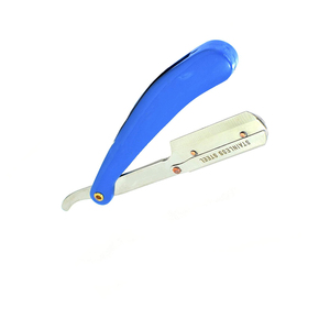 Afeitadora de barba para hombre, maquinilla de afeitar para cortar la garganta, la última maquinilla de afeitar de plástico azul caliente, maquinillas de afeitar hechas de acero metálico - Product Image 1