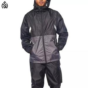 ชุดกันลม2025ชุดวอร์มกันลมชุดวอร์มกันลมชุดวอร์มสีพื้นกันน้ำสำหรับกลางแจ้ง - Product Image 1