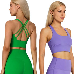 Sujetadores deportivos ligeros de alta calidad Sujetador deportivo Premium con impresión de transferencia de calor personalizado con diseño único - Product Image 1