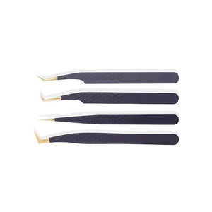 Pinzas para Pestañas de Acero Inoxidable de Alta Calidad con Punta Redondeada de 90 Grados, Marca Privada, Logotipo Personalizado, Larga Duración - Product Image 5