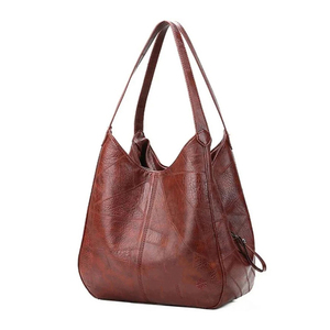 Bolso de mano de estilo europeo y americano para mujer, bolso de hombro Retro de Color sólido a la moda para mujer - Product Image 1