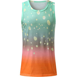 En gros Respirant Hommes Gilet Personnalisé Imprimé Faux Bleach Sublimation Tie Dye Débardeur Tout Imprimer Stringer pour Utilisation en salle de sport - Product Image 5