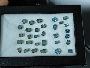 Diamants CVD de laboratoire fantaisie bleus, bruns, gris, taille poire, pierres lâches 0,5-2,5 carats, haute qualité, clarté VVS, certifiés IGI - Product Image 2