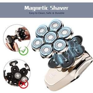 Afeitadora Eléctrica Recargable Inalámbrica 5 en 1 para Hombre, Kit de Afeitado de Barba Resistente al Agua IPX7, Afeitadora de Cabeza para Hombres Calvos y Uso en Autocaravanas - Product Image 5