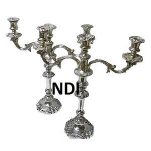 Candelabro de 5 Brazos Hecho a Mano, Portavelas de Estilo Único, Artículo Decorativo de Aluminio para Bodas, Navidad, Acabado Personalizable - Product Image 6