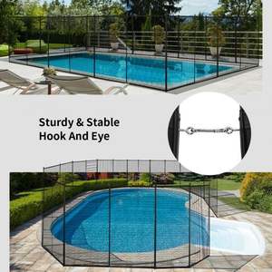 4 Foot X 12 Foot Outdoor Safety Swimming <b>Pool</b> Fence In-Ground Design Made in China - Product Image 2