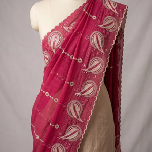 Hijabs de Algodón Voile AHE al por Mayor para Mujer, con Bordado Floral y Pedrería, Transpirables, Estilo Dubái, para Uso Diario Islámico - Product Image 1