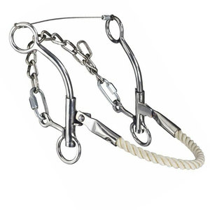 Bocados para Caballos de Calidad Profesional, Hackamore Ecuestre de Acero Inoxidable, Reutilizables, Personalizables, Tamaños y Colores a Medida, Opción de Logotipo OEM, Marca - Product Image 6
