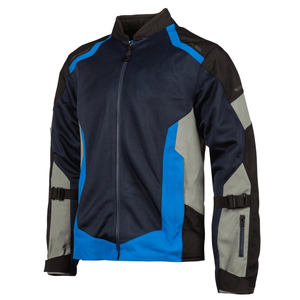 Veste de moto coupe-vent bleue et noire la plus vendue pour hommes - Product Image 1