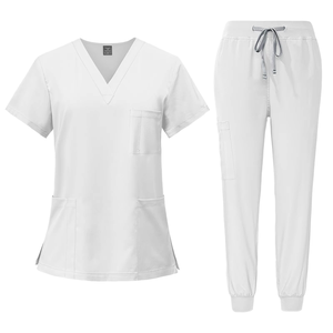 High Quality Denim Hospital Uniforms Medical <b>Scrubs</b> <b>Sets</b> with Needle Detection Custom Logo OEM Service Unisex - Product Image 6
