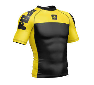 Fabricants professionnels Hommes Court Anti-UV Gym Compression Rash Guard UPF50 + Séchage Rapide Respirant Personnalisable à Vendre - Product Image 2
