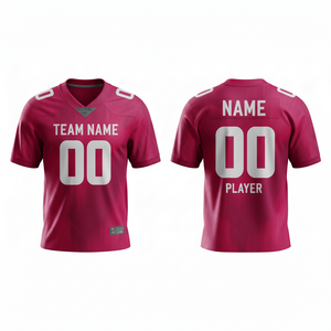 Maillot de football américain personnalisé pour homme, 100 % polyester, respirant, uniforme de sport, grande taille, manches courtes, vêtements d'équipe personnalisés - Product Image 6