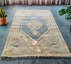 Aroha Moderne Designer Extérieur Noué À La Main Importé Laine De Nouvelle-Zélande Lavable Durable Coloré Tapis De Sol Décor À La Maison Meilleur - Product Image 4