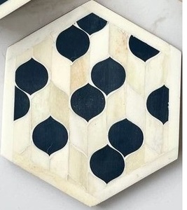 ถาดรองแก้วแบบฝังลายกระดูกทำเองได้ของขวัญวอลนัททำมือที่สมบูรณ์แบบสำหรับการใช้งานในบ้านที่หรูหรามีจำหน่ายทั่วโลก - Product Image 3